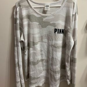 PINK Victoria Secret Waffle crew t-shirt